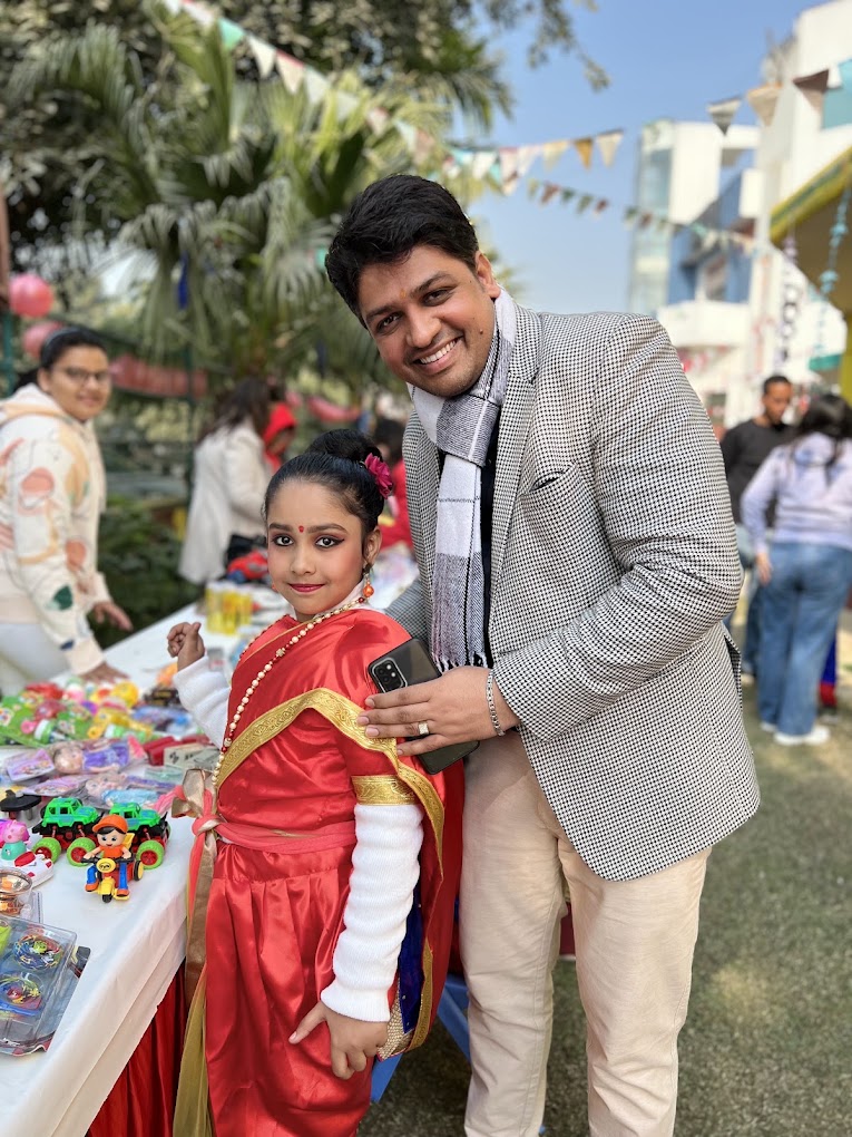 Festive classroom celebration with children at Grandmaa's Preschool & DayCare, Greater Noida