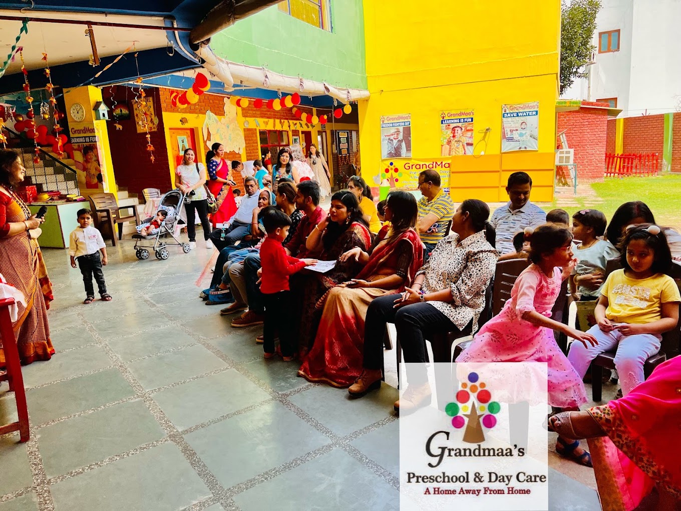 Group of children at school at Grandmaa's Preschool & DayCare, Greater Noida