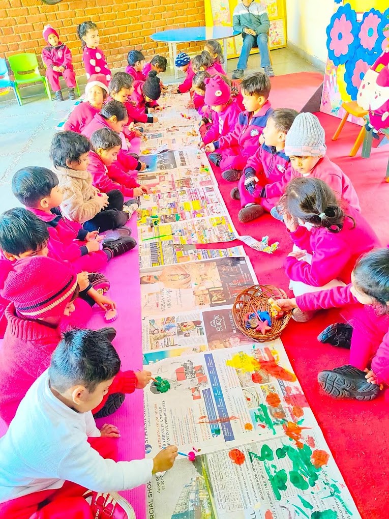 Preschool classroom with children at Grandmaa's Preschool & DayCare, Greater Noida