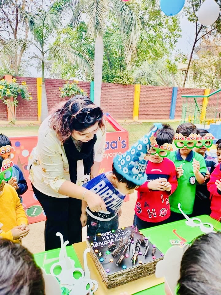 Classroom with colourful decorations at Grandmaa's Preschool & DayCare, Greater Noida
